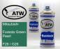 Preview: Mitsubishi, Foresta Green Pearl, F26 / G26: 400ml Sprühdose + 400ml Klarlack - Set, von ATW Autoteile West.